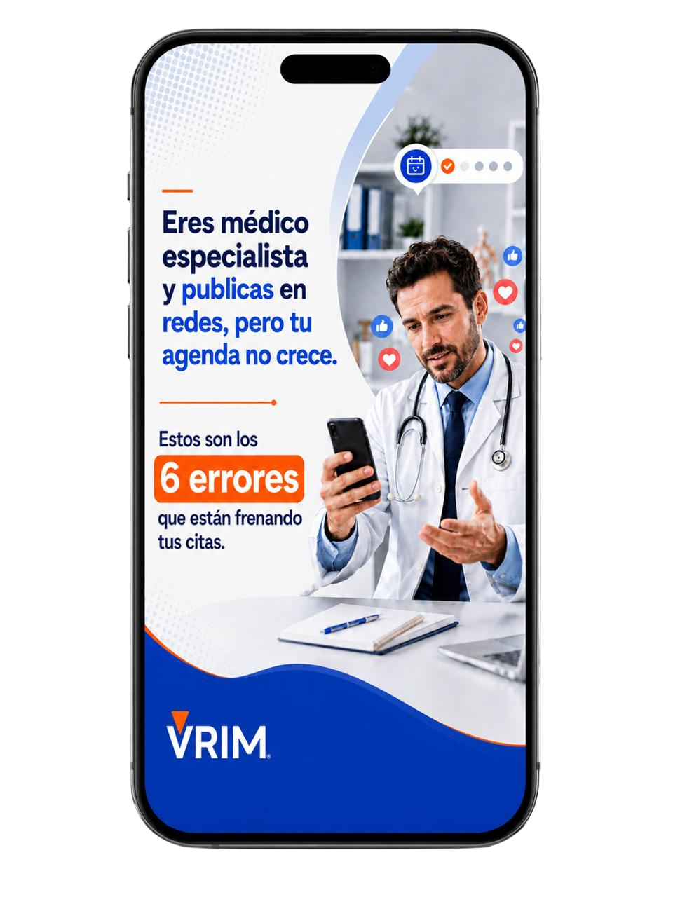 VRIM app en dispositivo móvil
